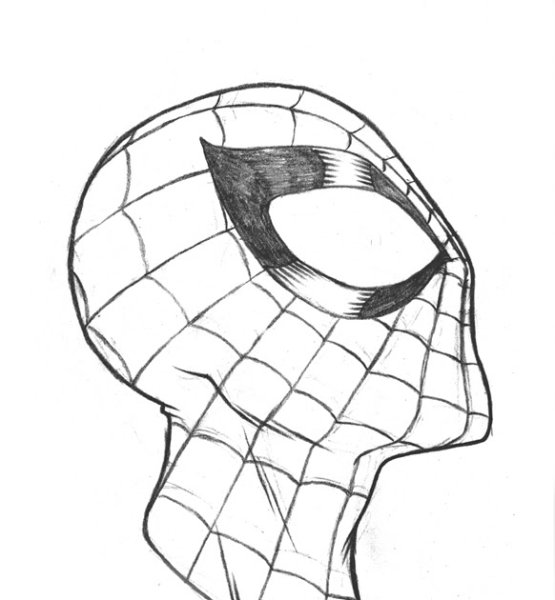Человек паук рисунок легкий