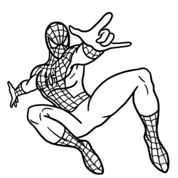 Нарисовать человека паука