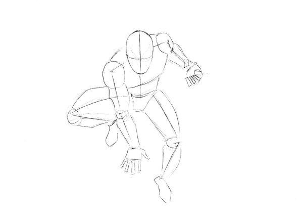 Скетчи Марвел человек паук