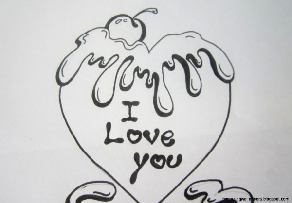 Рисунки карандашом надписи