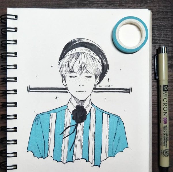 Скетчбук БТС Юнги