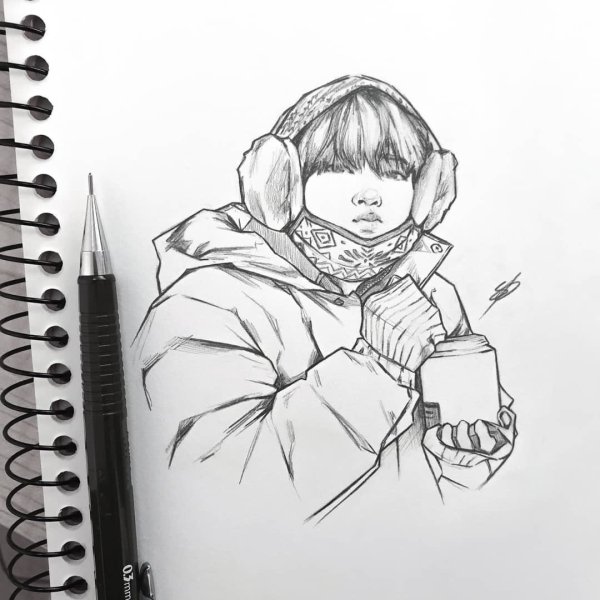 Nikki скетчи БТС