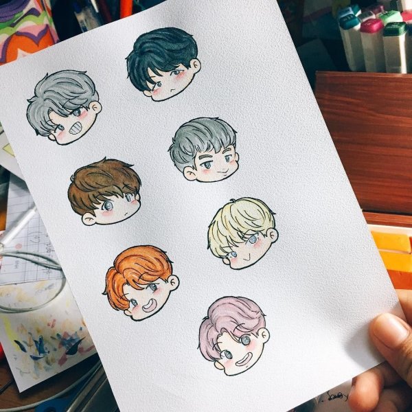 Нарисовать БТС БТС БТС БТС