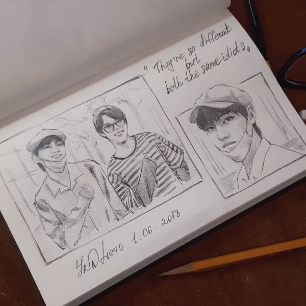 Скетчбук идеи БТС