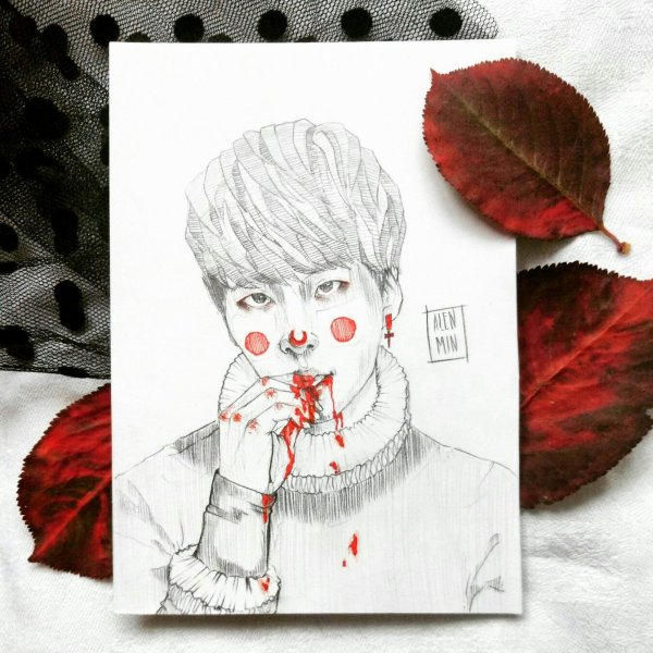 Alen min рисунки BTS