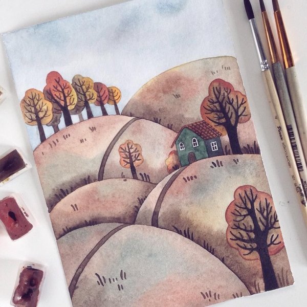 Идеи для рисунков гуашью