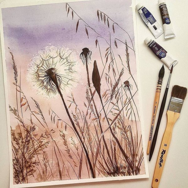 Рисование на акварельной бумаге