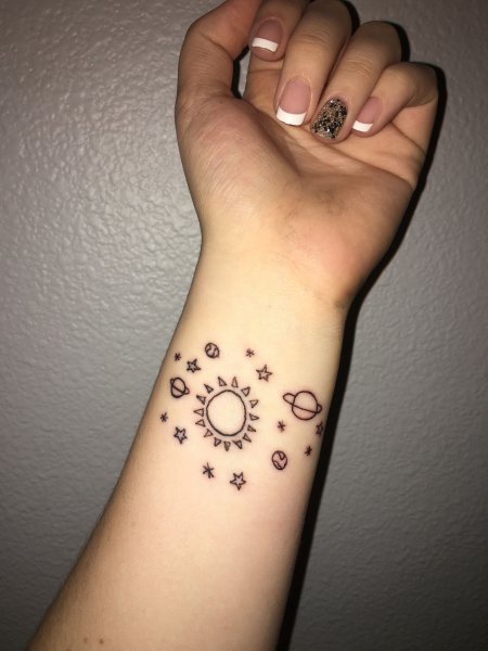 Небольшие легкие тату