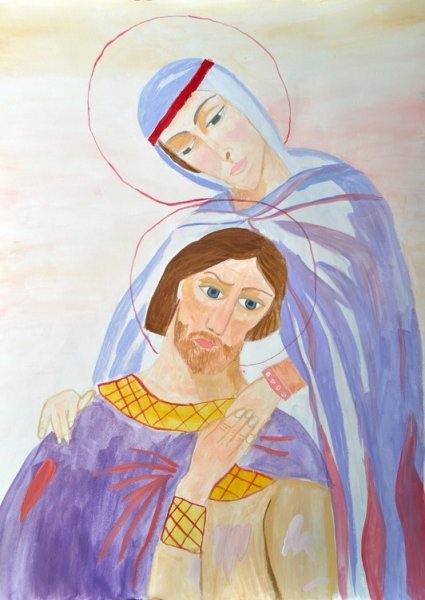 Петр и Феврония рисунок детский