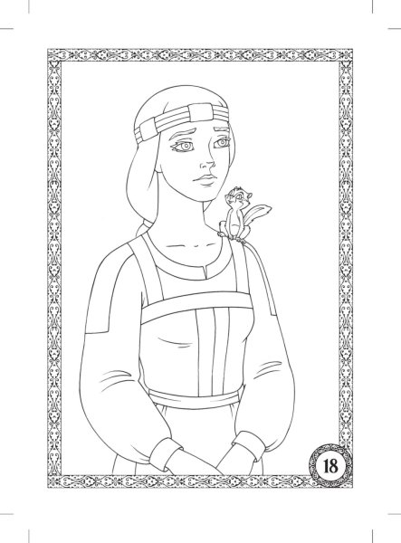 Прорись икона Петра и Февронии