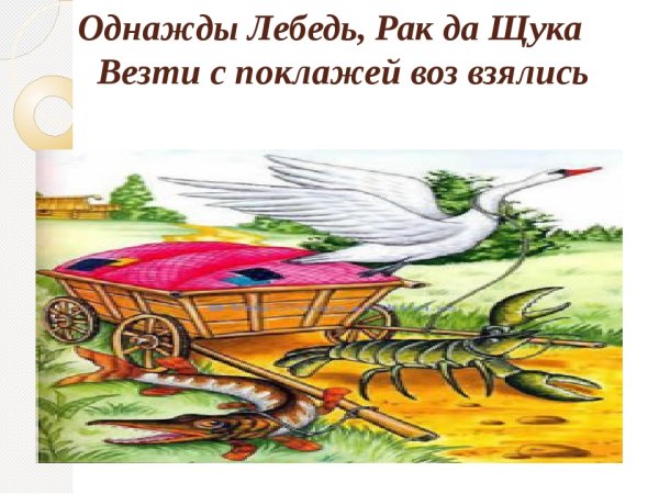 Рисунок на тему басни щука