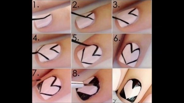 Рисунки на ногтях для начинающих