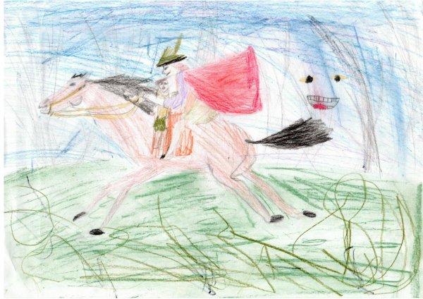 Рисунок к балладе Лесной царь