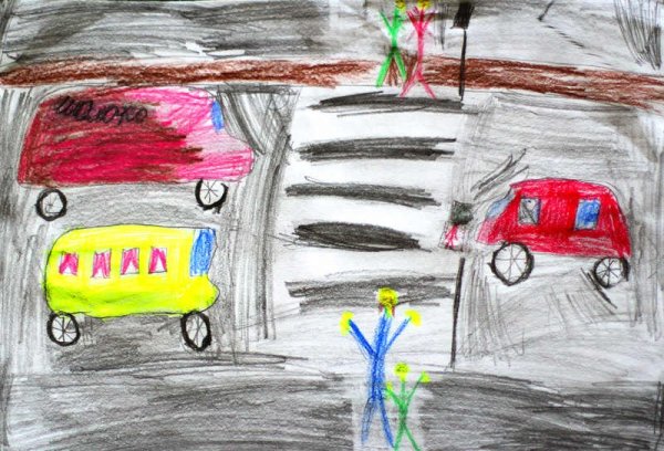 Рисунки на тему ДТП легкие