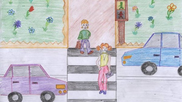 Рисунок на тему ДТП