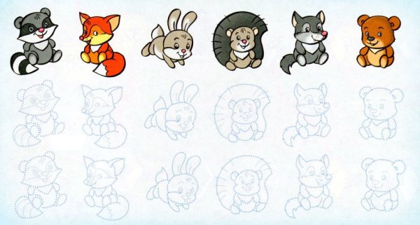Лёгкие рисунки животных