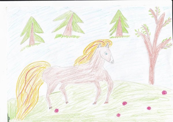 Рисунок Сивка бурка для 3 класса легкие