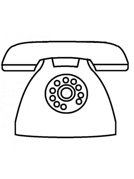 Телефон рисунок