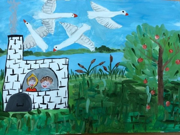 Лагерлёф путешествие Нильса с дикими гусямираскраска