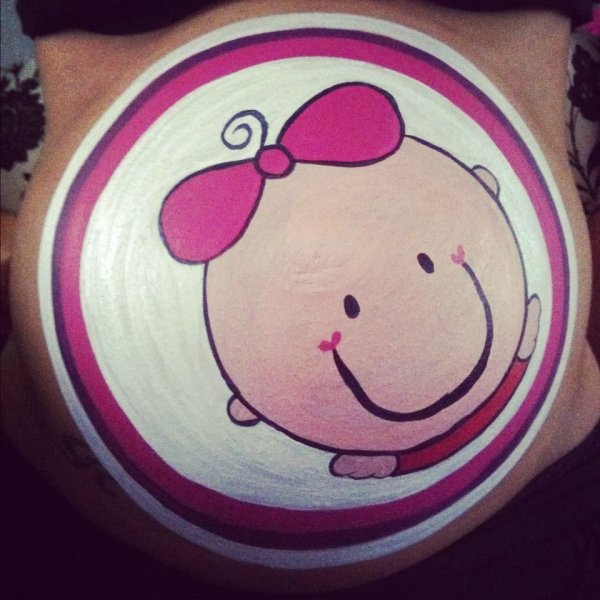 Рисунки на животике