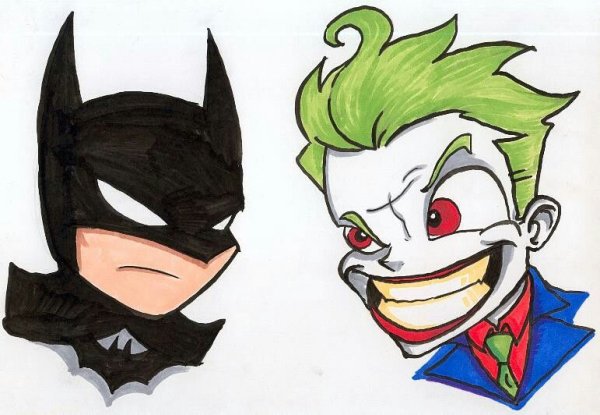 Джокер в мультяшном стиле