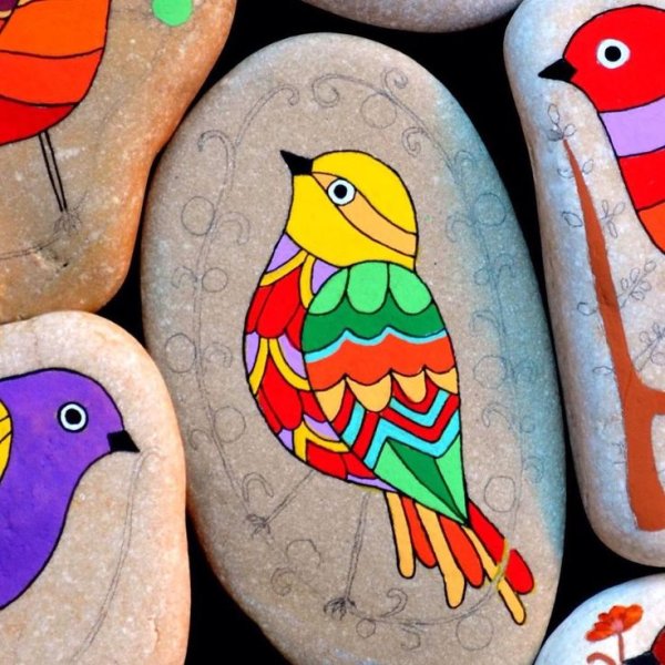 Рисование на камнях