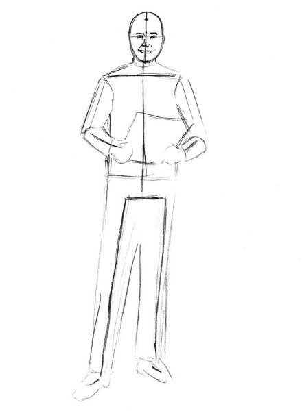 Рисунок человека в полный рост