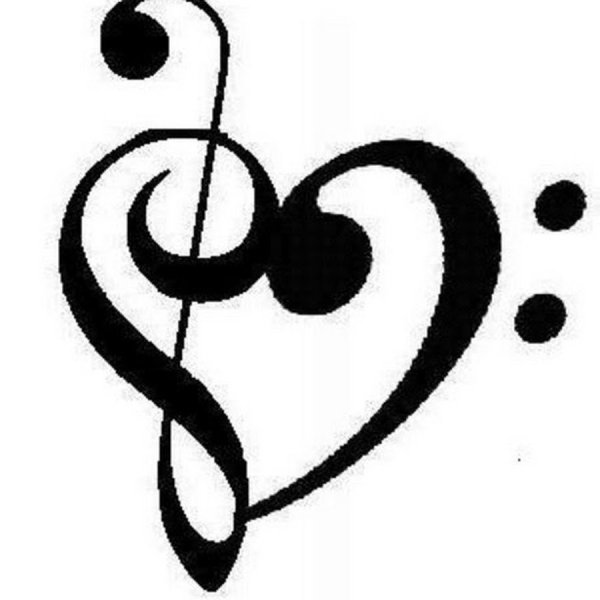 Тату скрипичный ключ эскиз