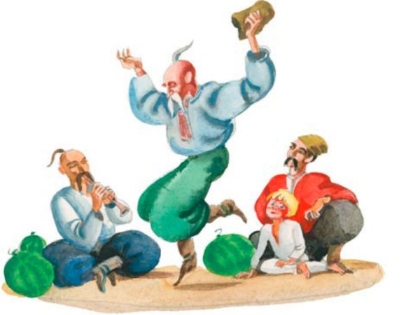 Иллюстрация к повести Гоголя Заколдованное место