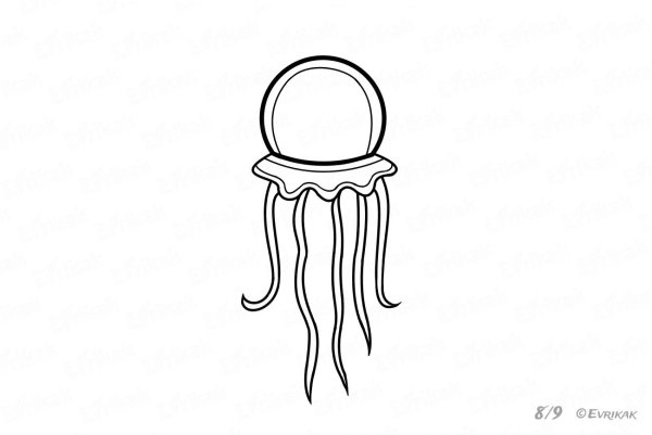 Медуза рисунок