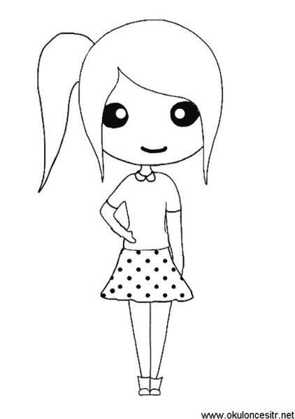 Девочки для срисовки легкие