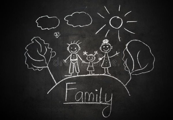 Рисунки мелом