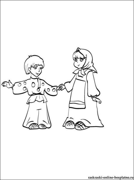 Иллюстрация на тему Аленушка