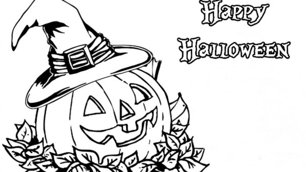 Раскраски на тему Хэллоуин