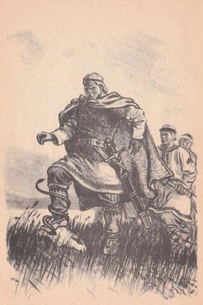 Русский богатырь Илья Муромец раскраска