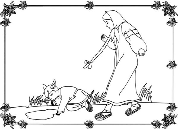 Иллюстрация к сказке Аленушка и братец Иванушка