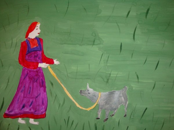 Рисунок к сказке сестрица Аленушка и братец Иванушка