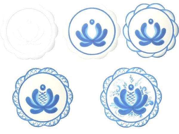 Декоративный орнамент в круге