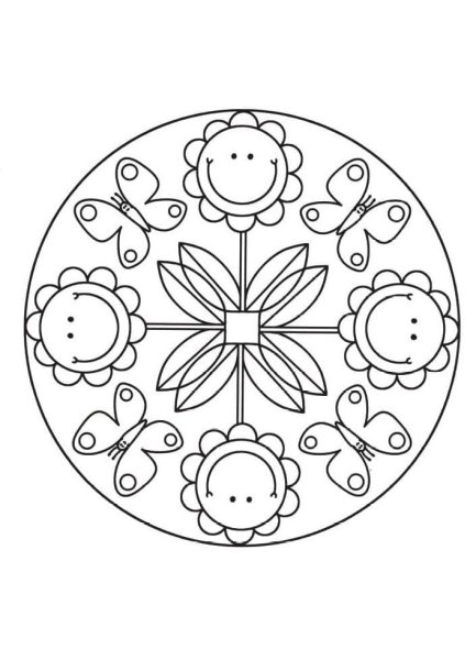 Рисование узора в круге