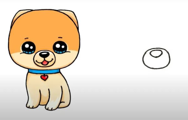 Милые собачки для срисовки легкие