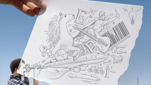 Рисование гелевой ручкой