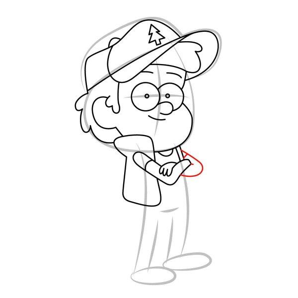 Диппер Гравити Фолз срисовать