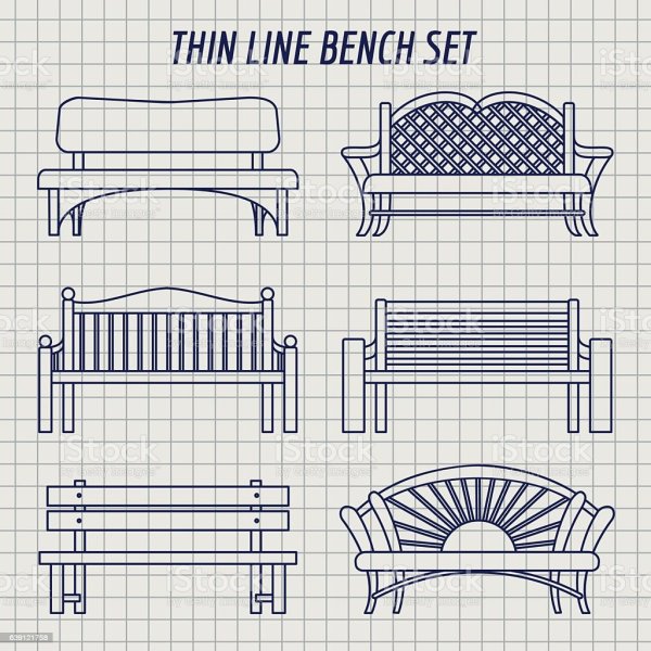 Эскиз скамейки