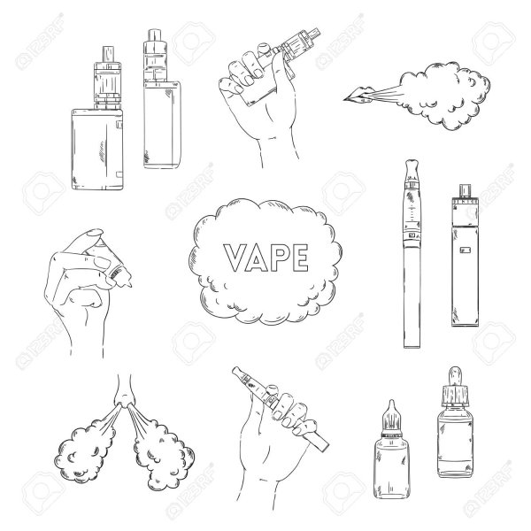 Чертёж бумажного вейпа