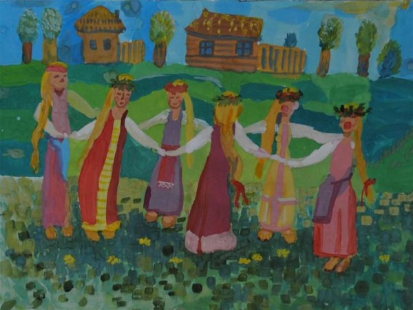 Изо русские народные праздники