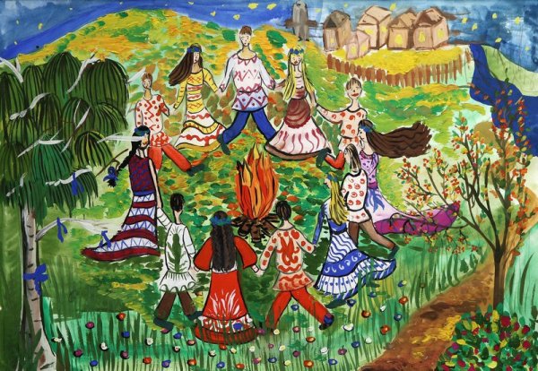 Народные праздники изо