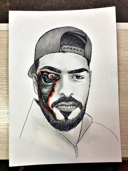 Мияги портрет рисунок