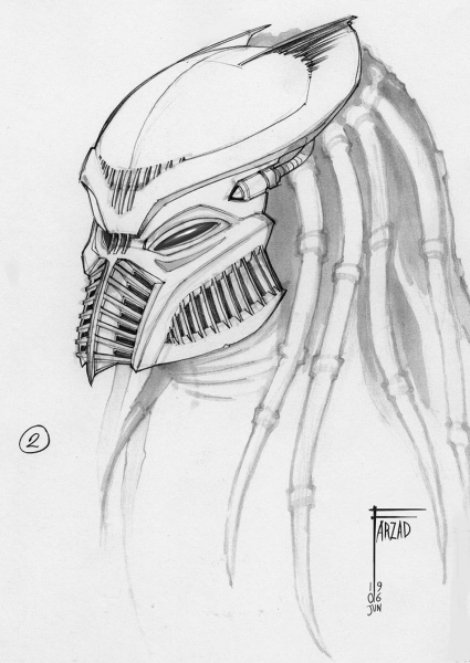 Мотошлем чужой Ксеноморф