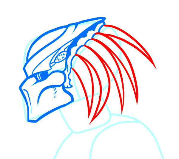 Хищник рисунки для начинающих