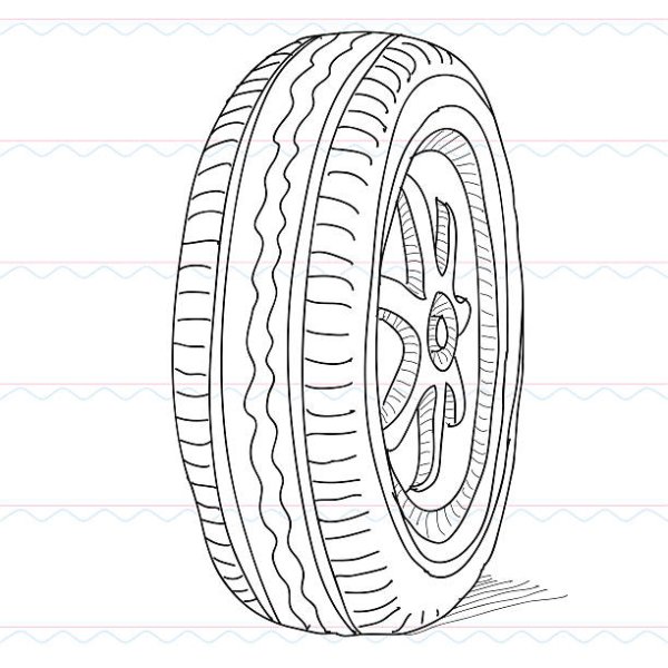 Эскиз покрышки